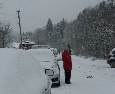 Безперервні снігопади розпочалися на Закарпатті сьогодні уранці