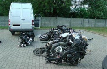 Разобранные на запчасти мотоциклы не попали в Закарпатье