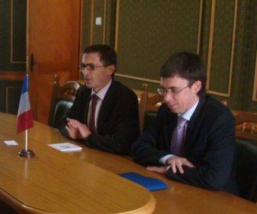 В Закарпатье прибыл с визитом первый секретарь Посольства Франции в Украине Гийомом Наржоле