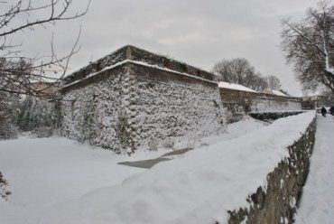 Ужгородский замок зимой не менее привлекателен, чем летом