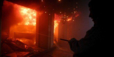 В Сваляве загорелся банк, который потушили сами работники