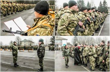 На Ровенском полигоне около 700 бойцов присягнули на верность Украине