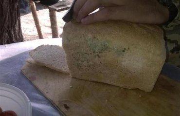 Закарпатцам в АТО привезли "деликатес" - хлеб с плесенью