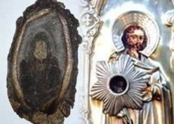 Накануне 9 мая на стволе тополя, посаженного в войну у госпиталя, проявился лик святого Косьмы