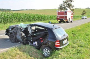 ДТП в Чехии: Fabia в лобовой аварии столкнулась с фурой