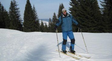 Лыжник Николай Дроботенко продолжает рассказывать о лавинах в районе горы Гемба