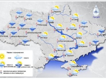 Про погоду на Закарпаття та в Україні на сьогодні