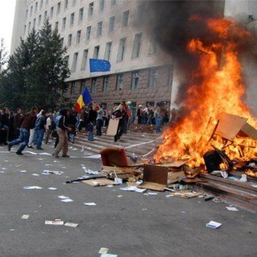 Массовые акции протеста в Молдавии