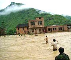 Наводнение в китайской провинции Сычуань