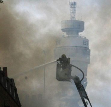 В Лондоне произошел крупный пожар