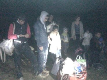На границе со Словакией задержали большую семью нелегалов с Кавказа