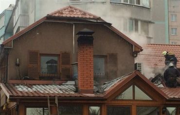 В Мукачево горит известный ресторан