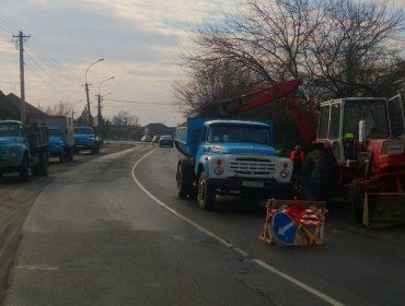 В частности по улице Гагарина ведутся аварийные работы