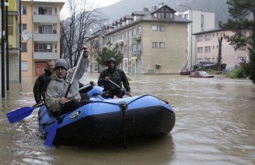 На Балканах произошло сильнейшее наводнение