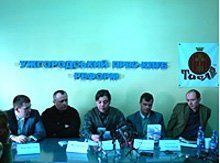 Представники патріотичних організацій з Києва на телеканалі "Тиса-1" (Ужгород)