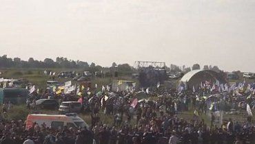 Тысячи сторонников Саакашвили собрались возле КПП "Краковец"