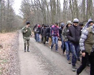 Возле Ужгорода на границе со Словакией задержаны нелегалы