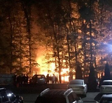 Ночной пожар в Ужгороде
