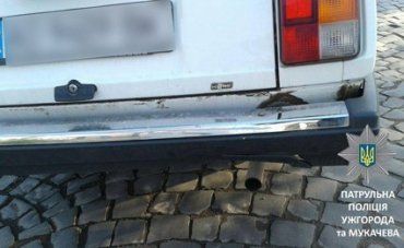 Патрульные разыскали водителя причастного к ДТП в Мукачево