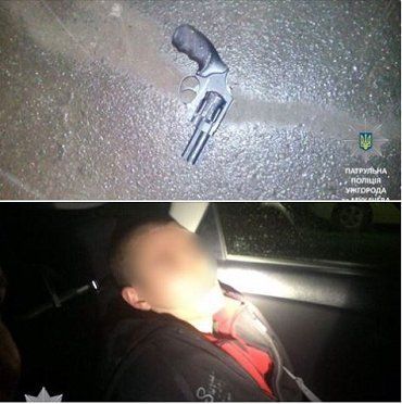 Житель Ужгородского района ночью стрелял из пистолета в областном центре