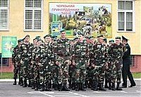 Солдаты срочной службы Чопского погранотряда.