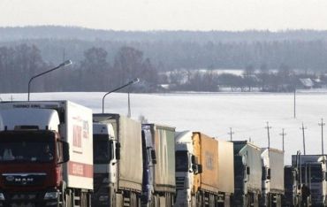 Движение грузовиков между Россий и Польшей заблокировано с 1 февраля