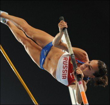 Российская прыгунья с шестом Елена Исинбаева