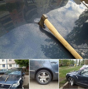 Ужгородскому журналисту изуродовали автомобиль