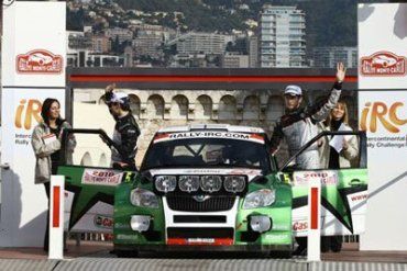Fabia Super 2000 команды Škoda Motorsport на ралли Монте-Карло