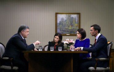 Інтерв'ю Президента Порошенка трьом українським телеканалам 23 жовтня.