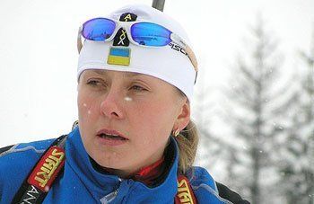 Украинская биатлонистка Оксана Хвостенко