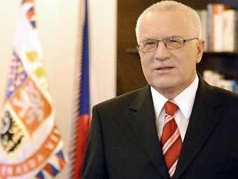Президент Чехии Вацлав Клаус