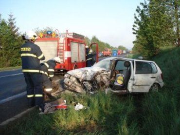 Volkswagen Polo после аварии в Чехии