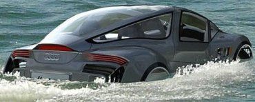 Уникальный гибрид спорткара и моторной лодки Audi Hydron