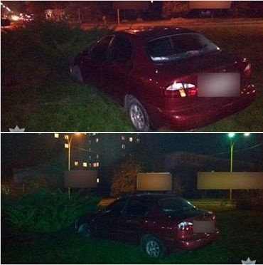 В Ужгороде водитель "припарковал" авто посреди круга