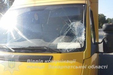 Микроавтобус сбил велосипедиста в Закарпатье