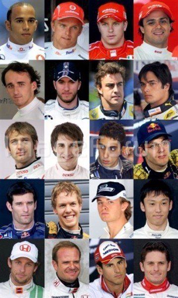 Все гонщики нового 2009 сезона Формула-1