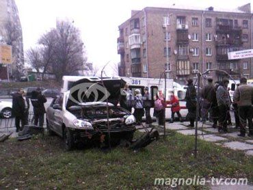 ДТП произошло на бульваре Леси Украинки в Печерском районе столицы