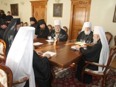 Заседает Синод Украинской православной церкви Московского патриархата.