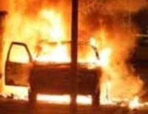 В Ильнице загорелся автомобиль во время движения