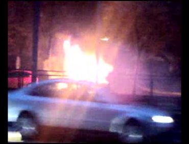 В Хусте подожгли автомобиль ВАЗ-2107