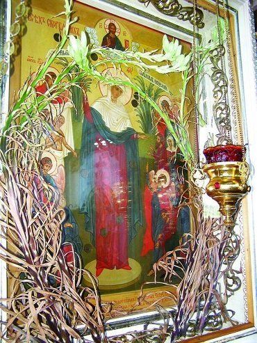 В храме на Закарпатье к Троице расцвели сухие лилии