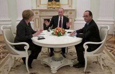Меркель, Олланд и Путин провели переговоры по ситуации на Украине