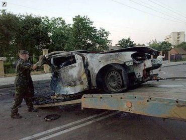 ДТП в Житомире: "Опель" сгорел с пассажирами