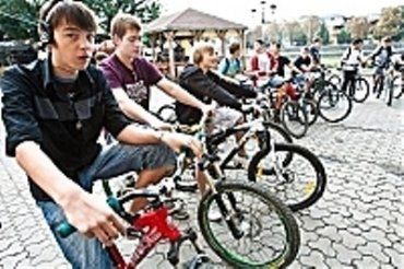В Ужгороде на открытии первой велодорожки