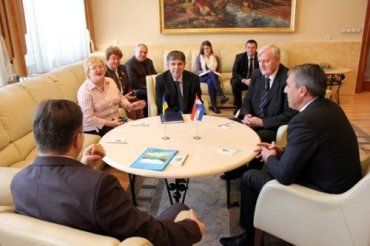 На встрече руководителей Закарпатья с делегацией хорватов