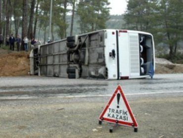 ДТП в Турции: Автобус с россиянами перевернулся