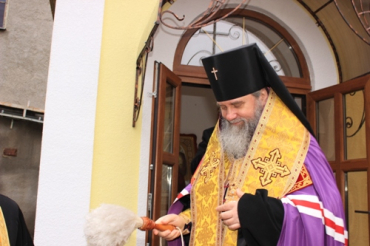 Богослужение в честь Архистратига Михаила в городе Мукачево