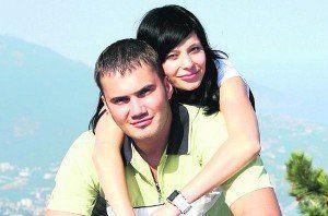 Виктор Янукович-младший и его невеста Ольга Корочанская