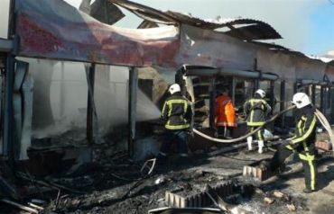 В Мукачево спасатели тушили пожар на привозной воде